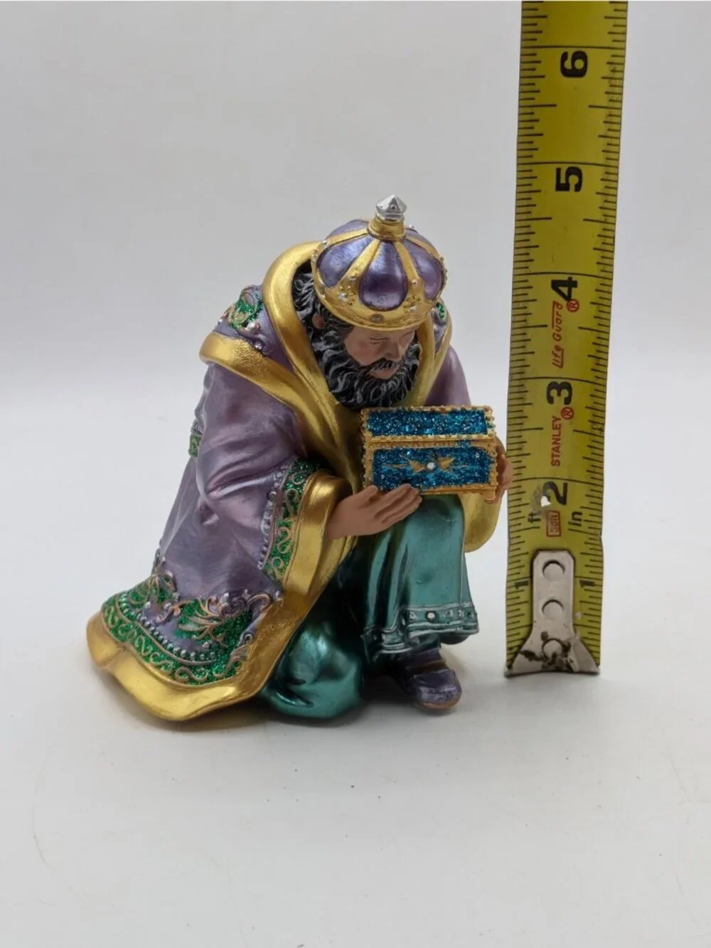 King Balthazar Figurine Hawthorne Village Jeweled Nativity Collection Resin 5